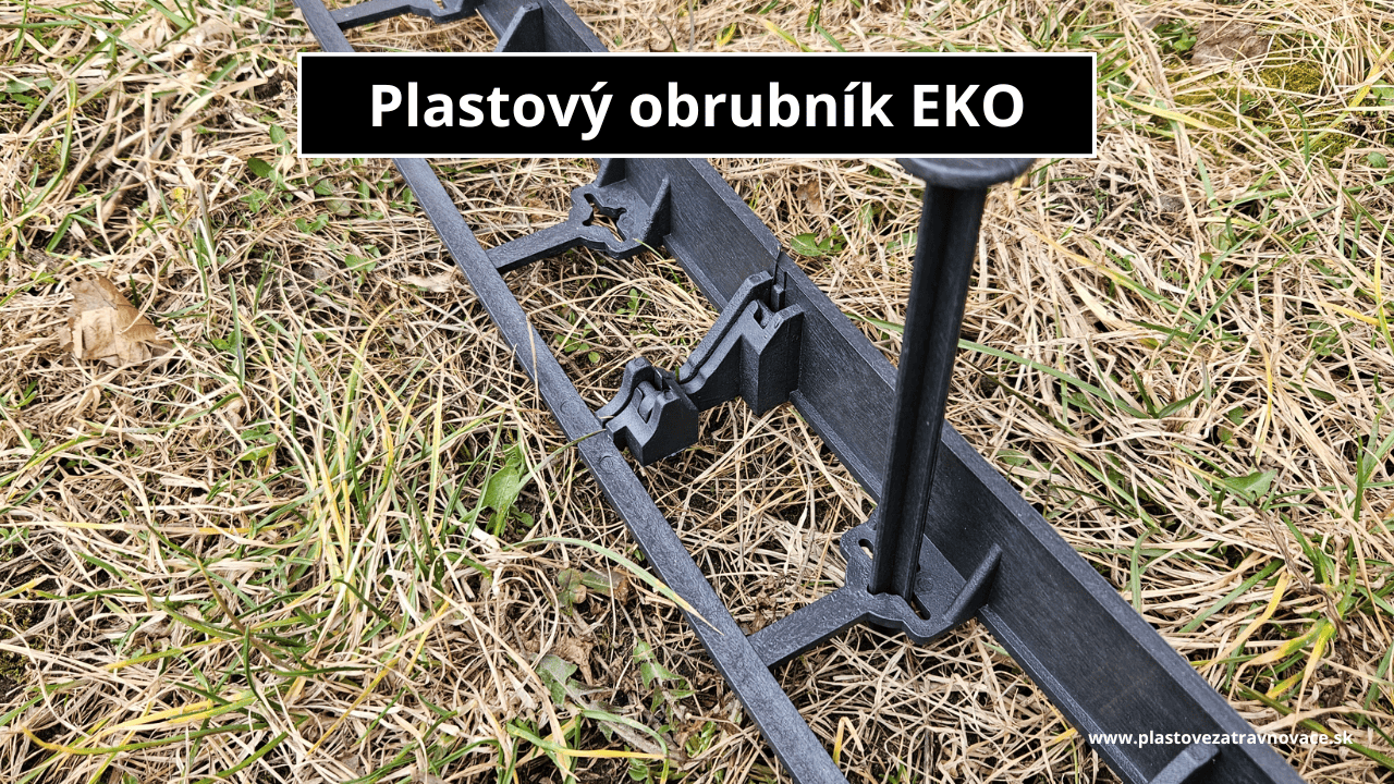 Plastový obrubník EKO v trávníku