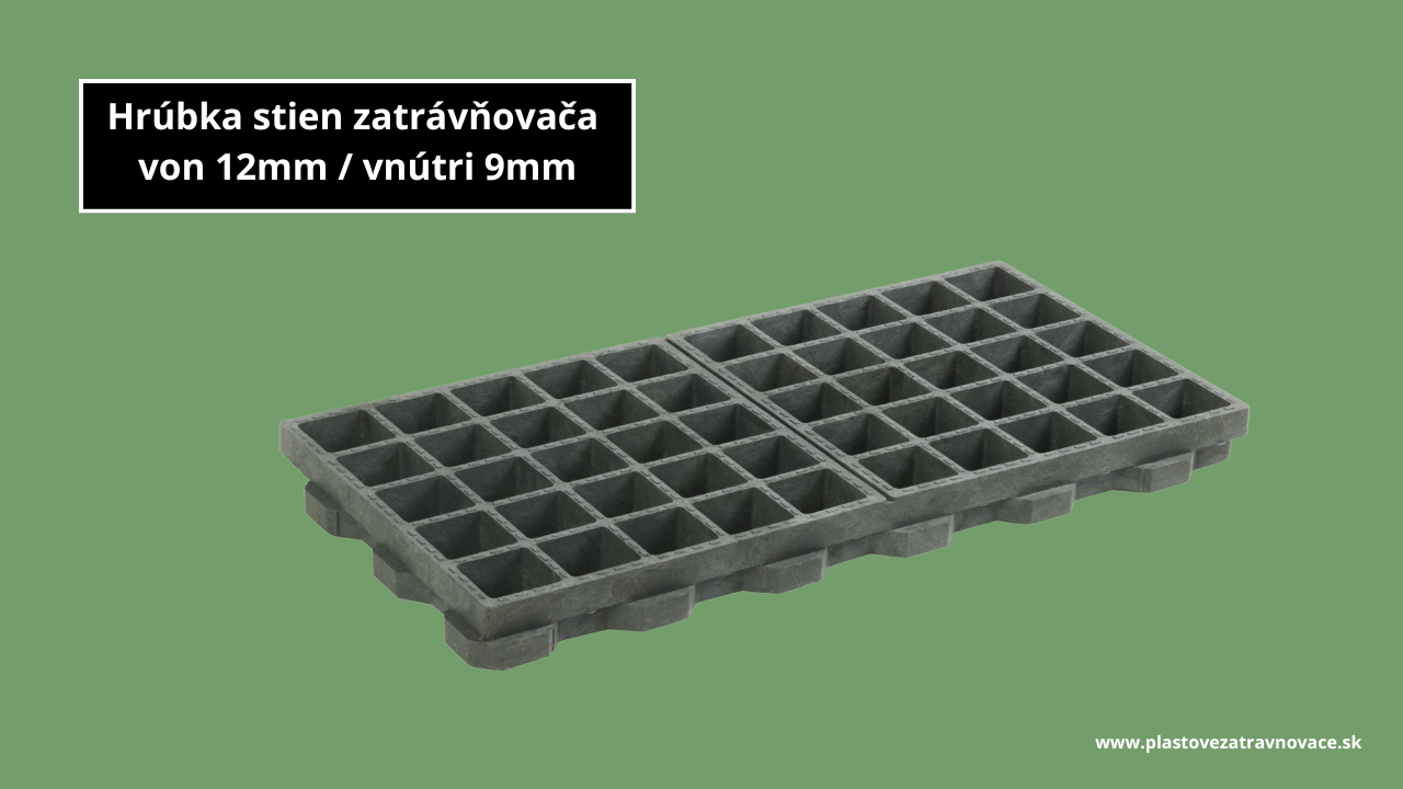 Hrubka sien zatrávňovača v zelenej farbe