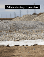 geotextília ktorá oddeluje štrk od zeminy
