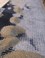 zatrávňovač multigravel čierna s výplňou štrku