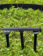 rim border, bradas, plastové obrubníky 10m x 40mm, 50mm v komplete s klincami