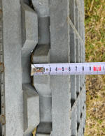 výška plastového zatrávňovača hydrogravel je 6,5cm