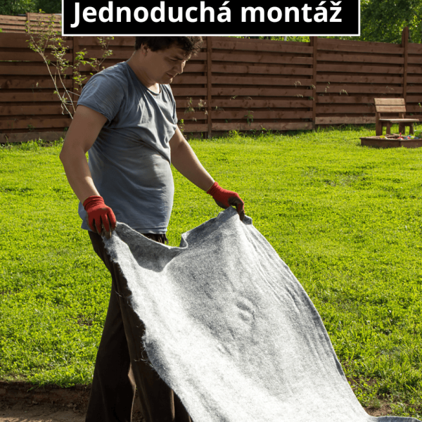 jednoduché oddelenie makadamu od zeminy