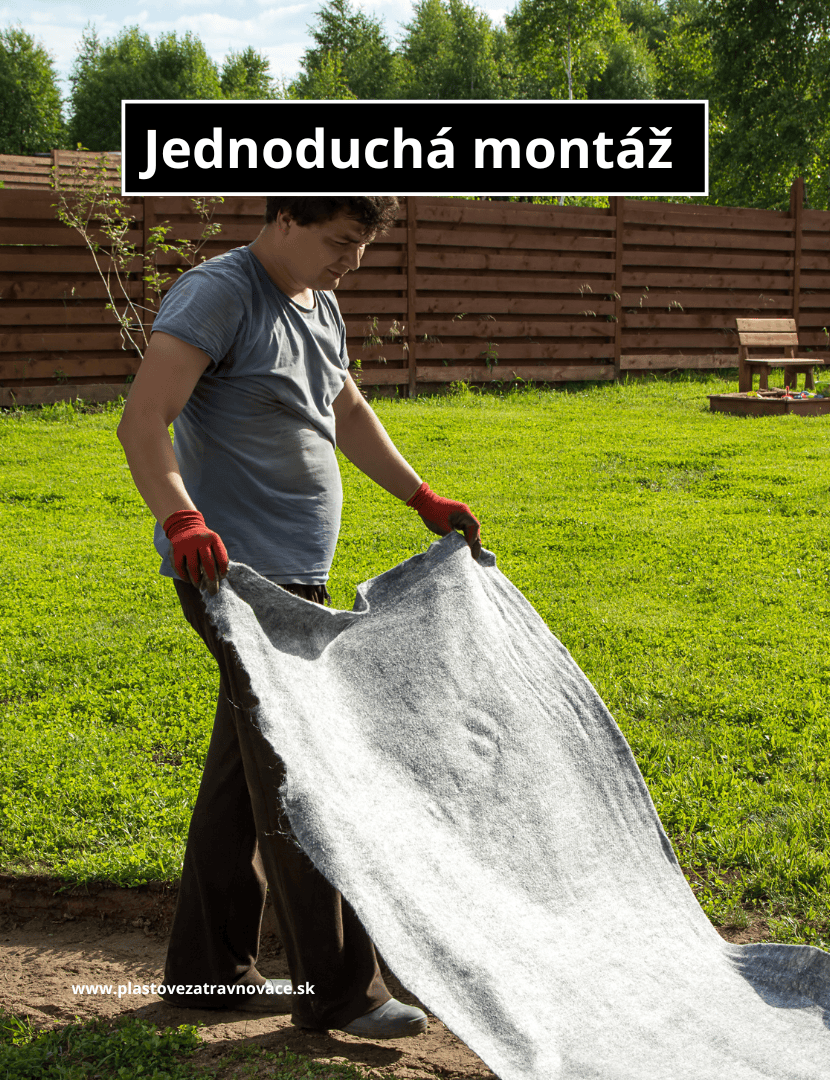jednoduché oddelenie makadamu od zeminy