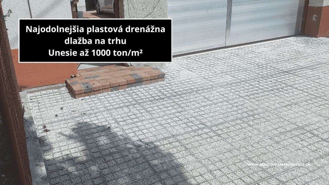 parkovisko spevnené zatrávňovačom s nosnosťou až 1000t