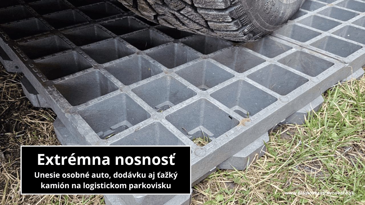 Najodlnejšia zatrávňovacia dlažba na trhu vo veľkom formáte 100x50x6,5cm