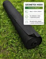 Technické parametre geotextílie GeoNetex M300 300 g/m² v roli 2 × 50 m na spevnenie plochy